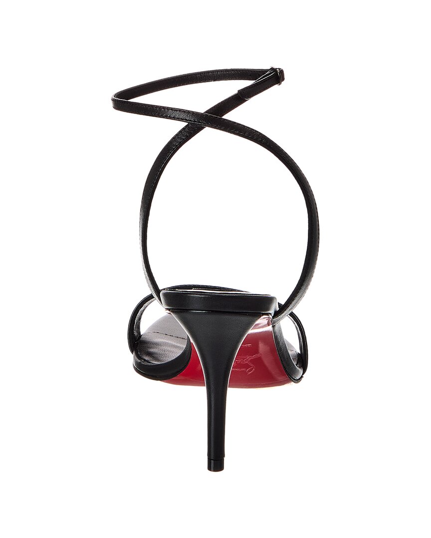 Christian Louboutin | Womens | Miss Z 80 Leather Sandal | Black