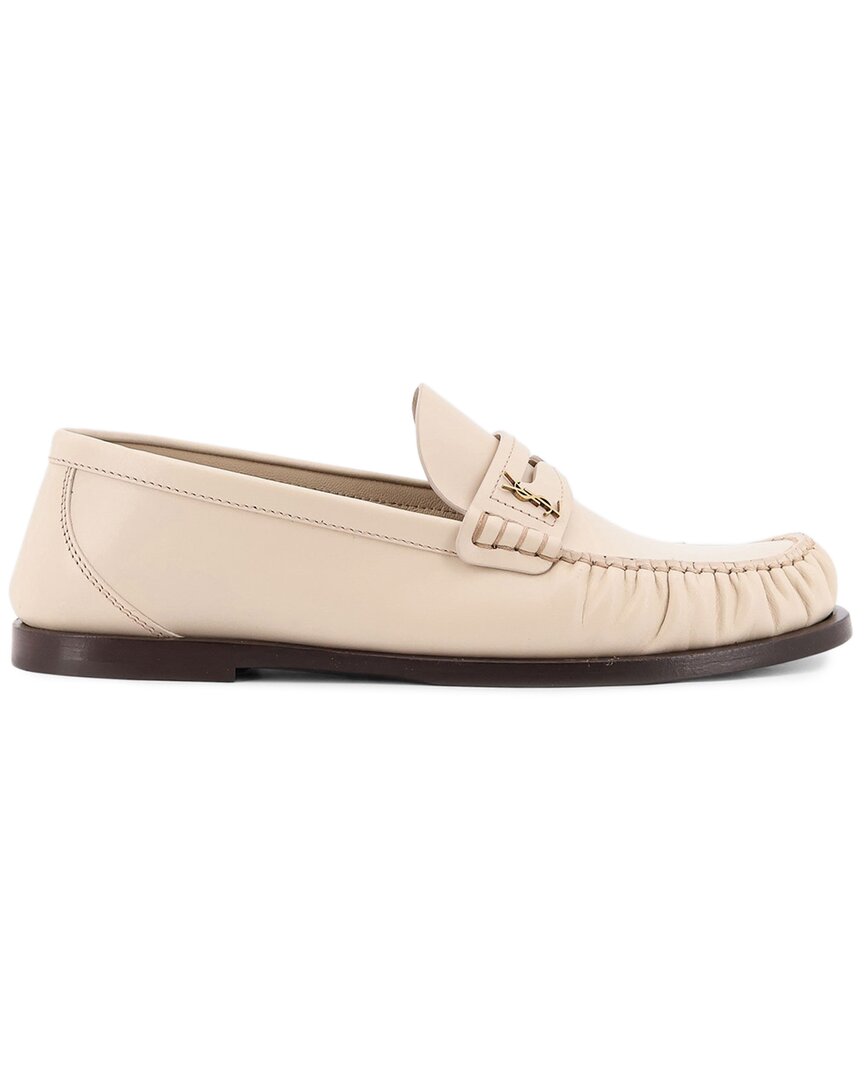 Saint Laurent | Womens | Leather Loafer | White