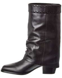 FENDI | Womens | FF Leather Boot | Black