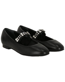 Casadei | Womens | Leather Ballet Flat | Black