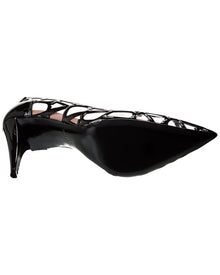 Valentino | Womens | VLogo 90 Vinyl & Patent Pump | Black