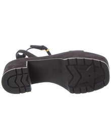 Dior | Womens | D-Lane Suede Platform Sandal | Black
