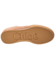 Chloe | Womens | Kick Suede-Trim Sneaker | Pink