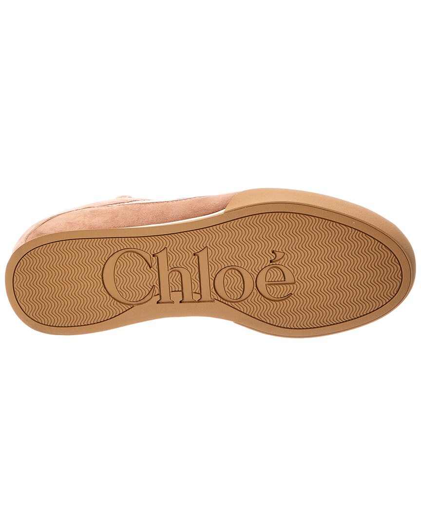 Chloe | Womens | Kick Suede-Trim Sneaker | Pink