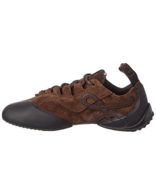 Loewe | Womens | Logo Suede Sneaker | Brown