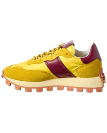 TOD's | Womens | Logo Leather Sneaker | Yellow