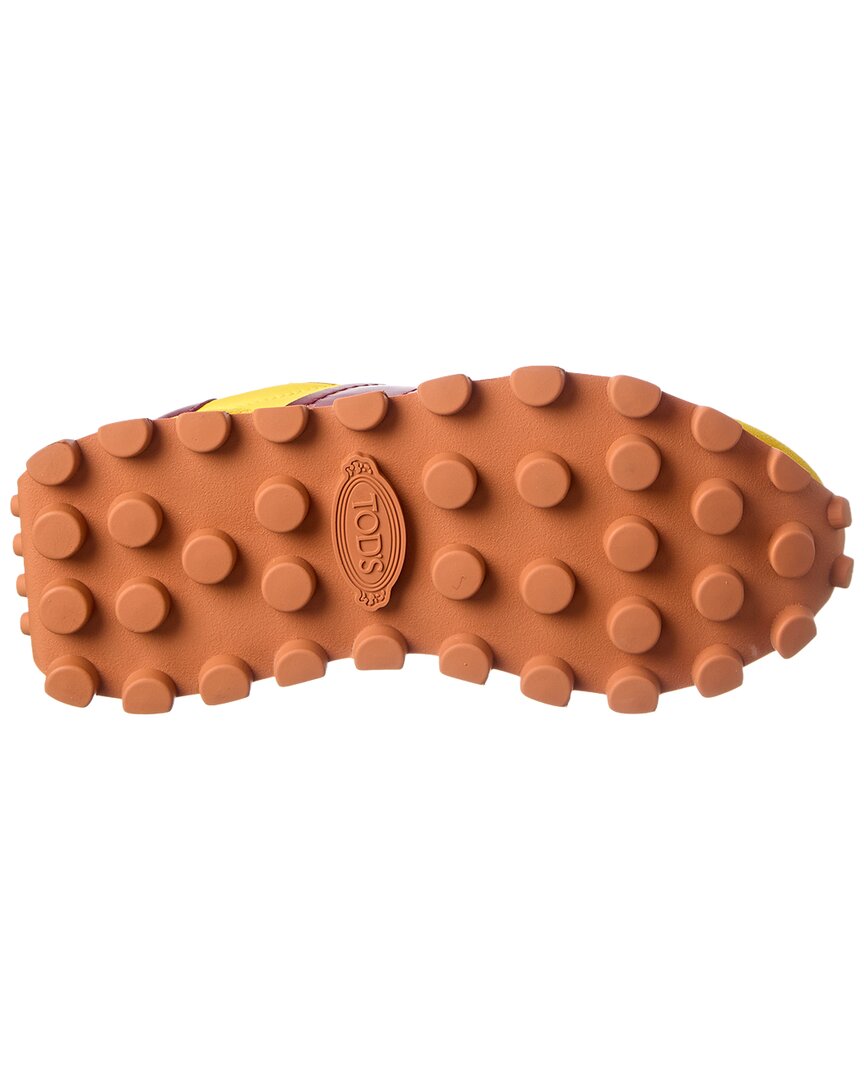 TOD's | Womens | Logo Leather Sneaker | Yellow
