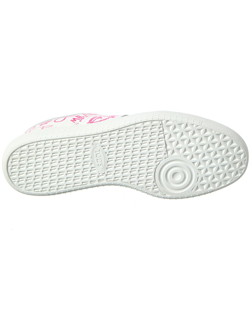 TOD's | Womens | Logo Leather Sneaker | White
