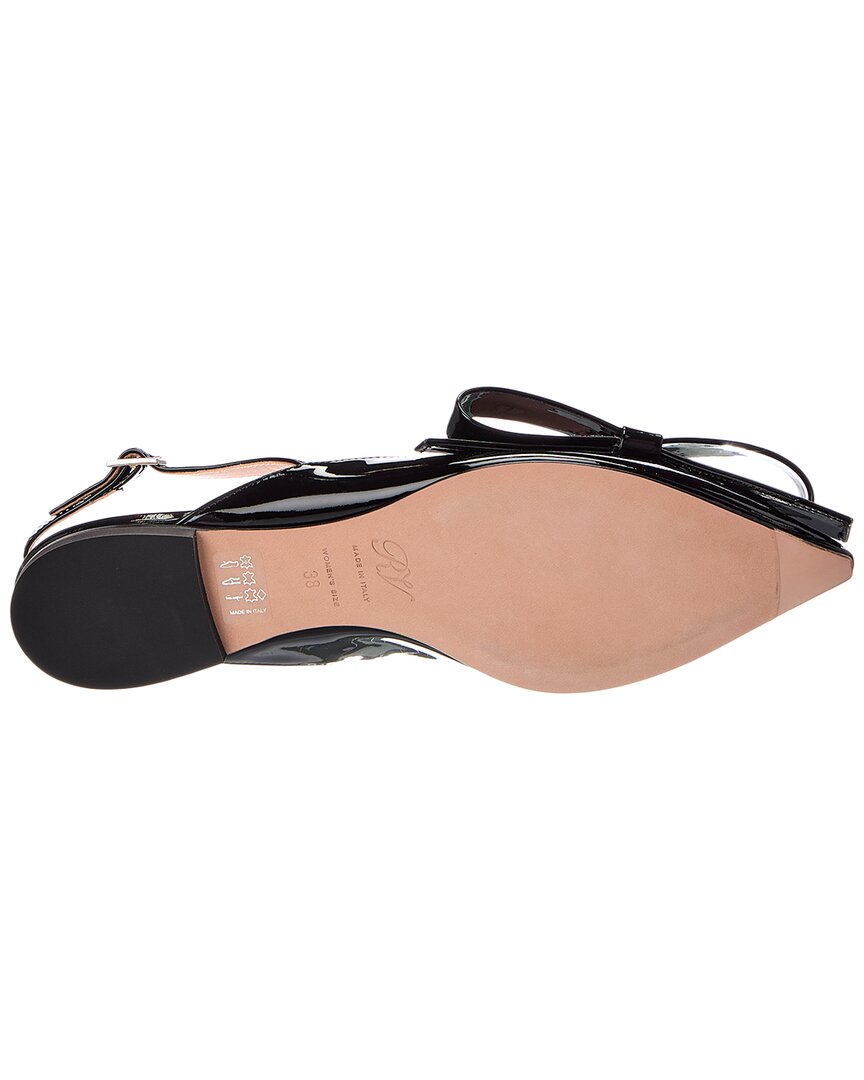 Roger Vivier | Womens | Patent Slingback Flat | Black