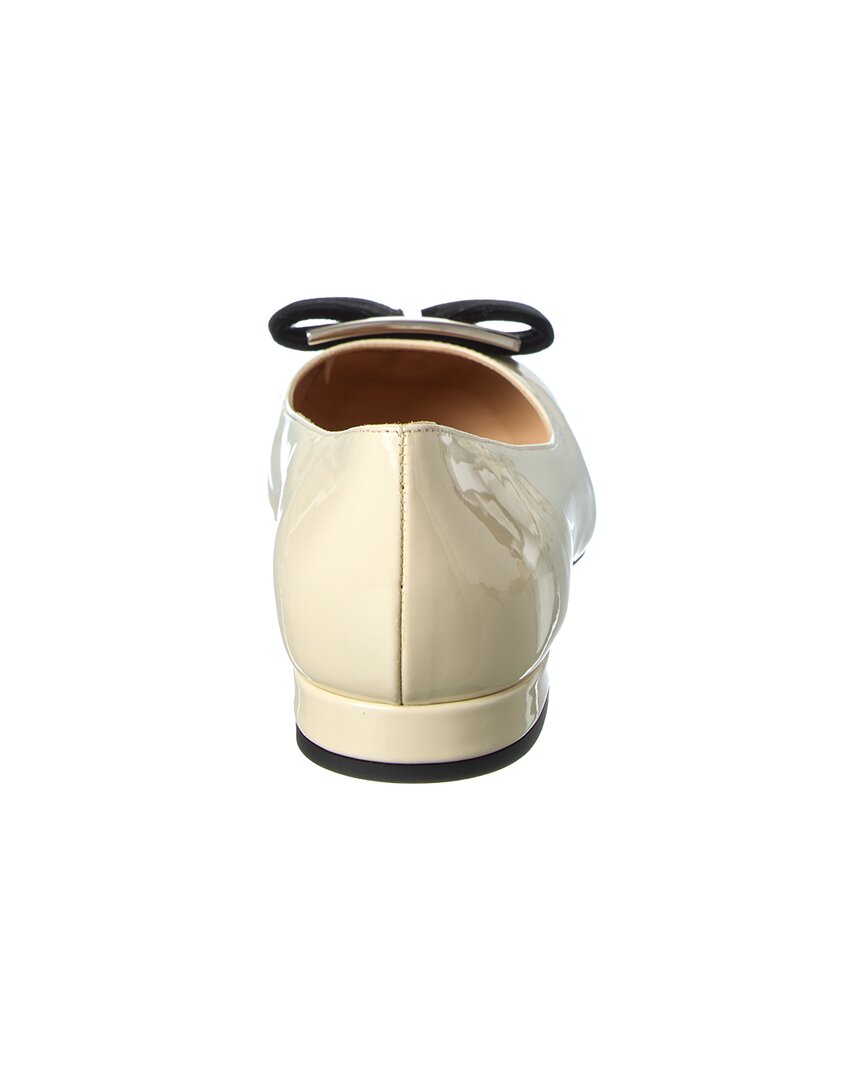 Tom Ford | Womens | Patent Ballerina Flat | White