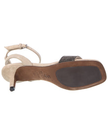 Brunello Cucinelli | Womens | Suede Sandal | Beige