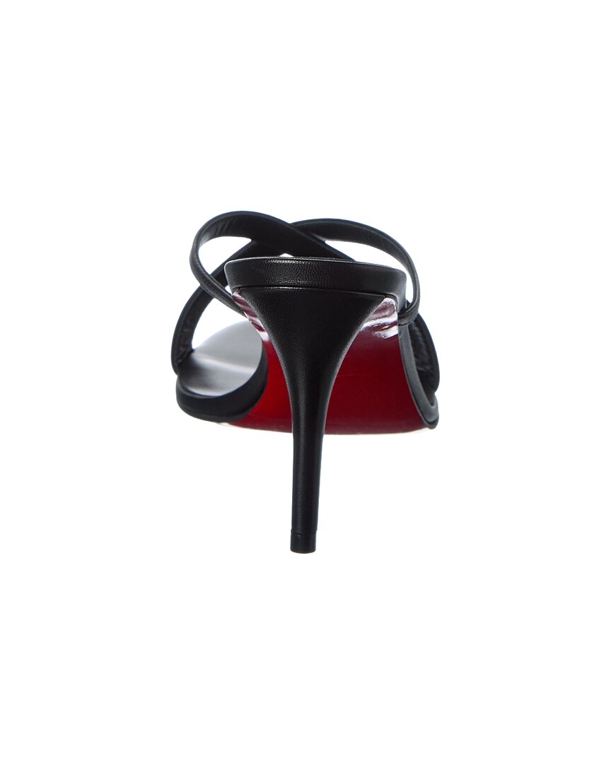 Christian Louboutin | Womens | Mulazee Cross 80 Leather Sandal | Black