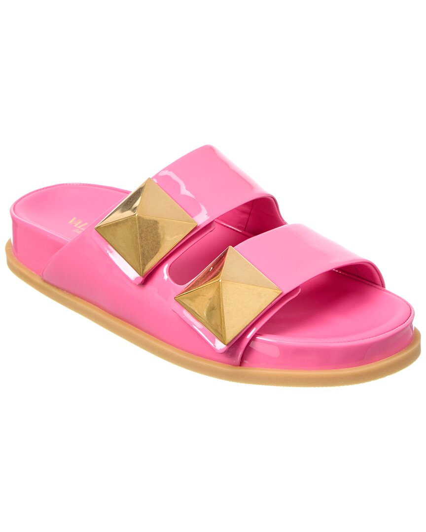 Valentino | Womens | Roman Stud Patent Slide | Multi