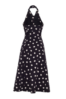 Parker Dress | Spot Black Egret