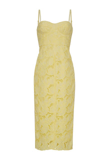 Camille Dress | Tulip Lace Yellow