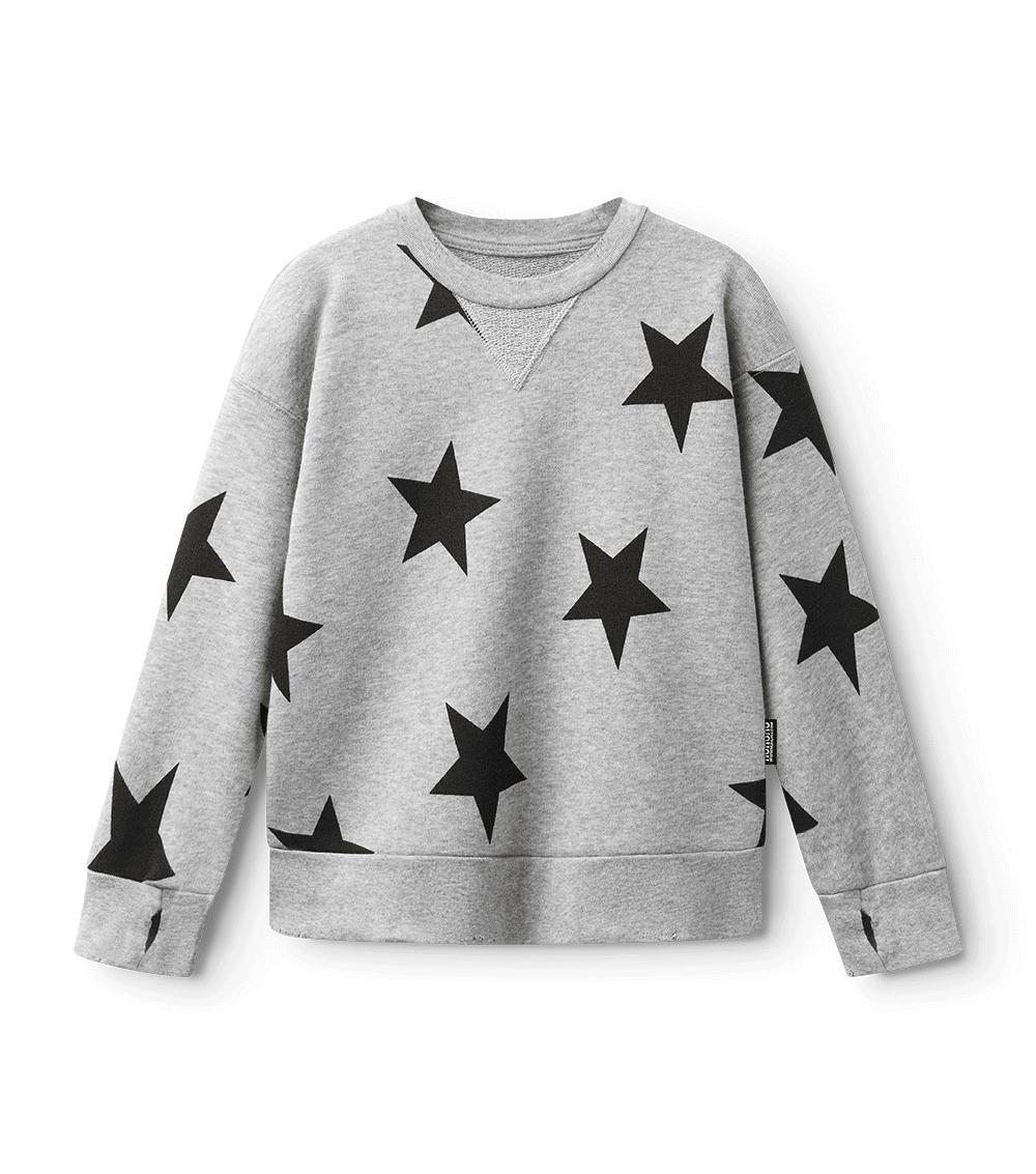 Kid | Star Sweatshirt | Heather Grey