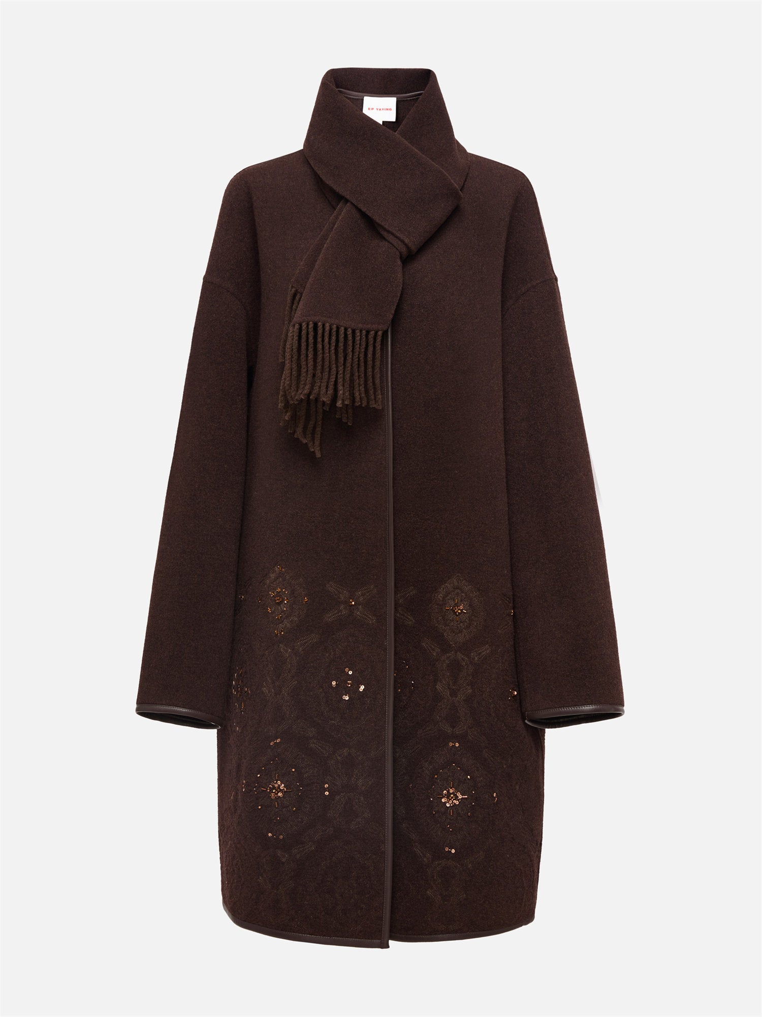 Lightweight Yak Cashmere Wool Coat | Brown