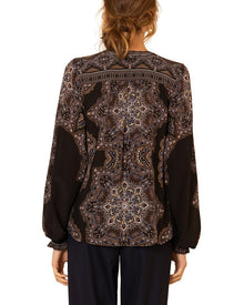 Hale Bob | Womens | Layne Silk Top | Black