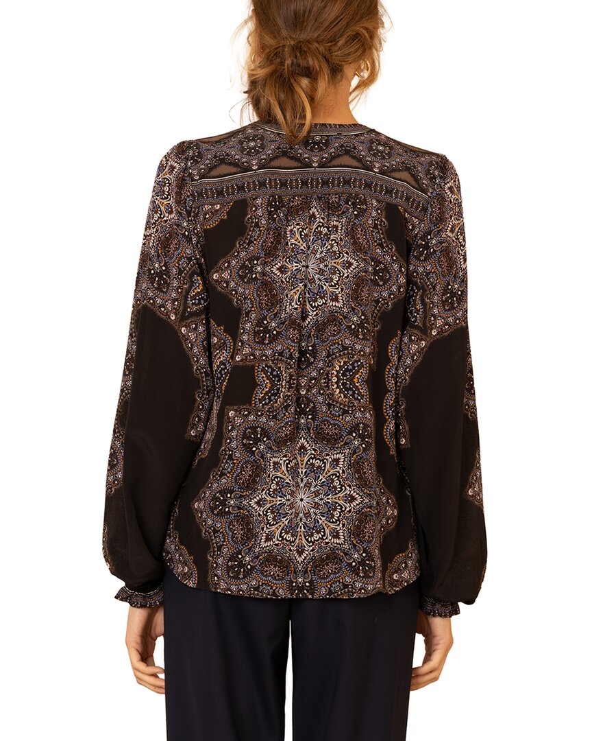 Hale Bob | Womens | Layne Silk Top | Black