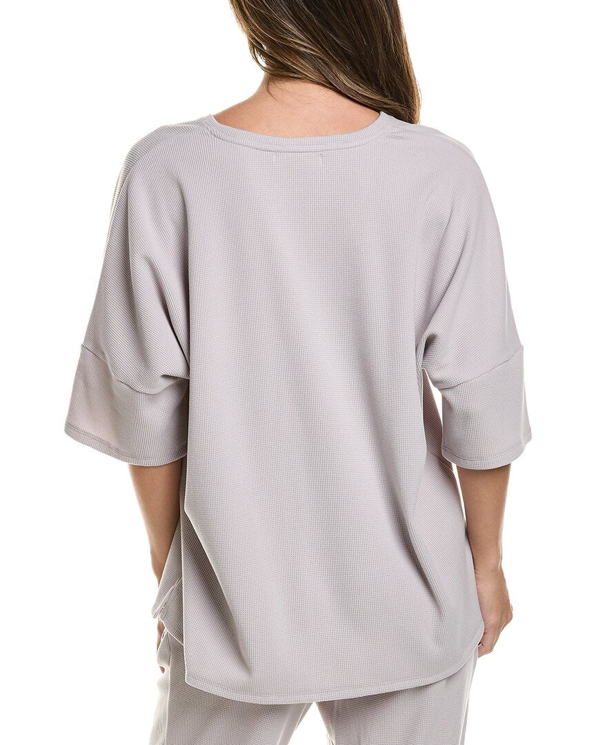 N Natori | Womens | Tranquility V-Neck Top | Grey