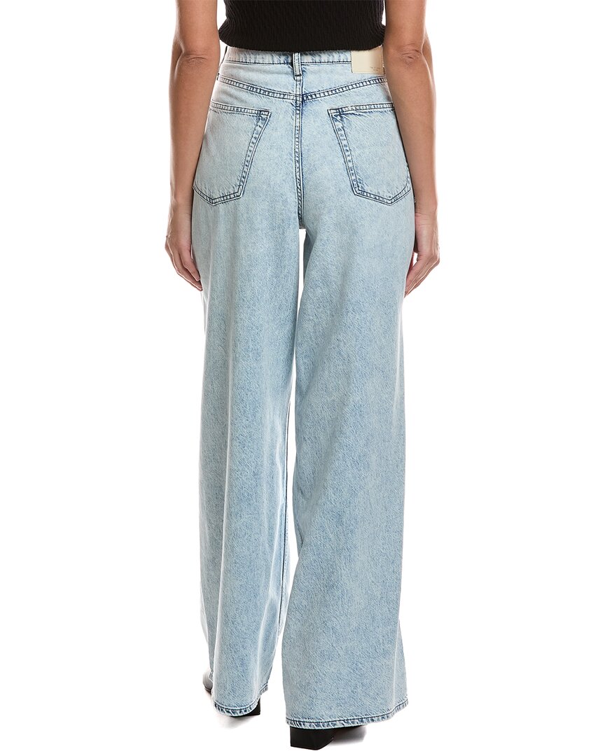 rag & bone | Womens | Featherweight Sofie High-Rise Bellport Full Length Wide Leg Jean | Blue