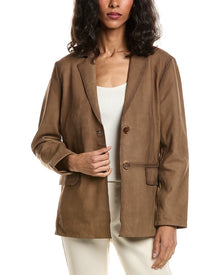 Walter Baker | Womens | Ray Leather Blazer | Brown Multi