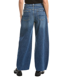 7 For All Mankind | Womens | Bonnie Curvilinear Pomona Barrel Jean | Blue