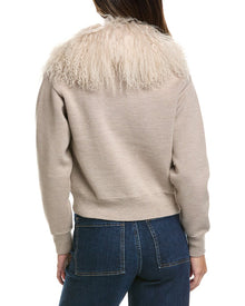Alashan Cashmere | Womens | Shae Wool Bomber Jacket | Brown