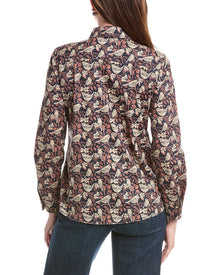 J.McLaughlin | Womens | Lois Blouse | Grey Multi