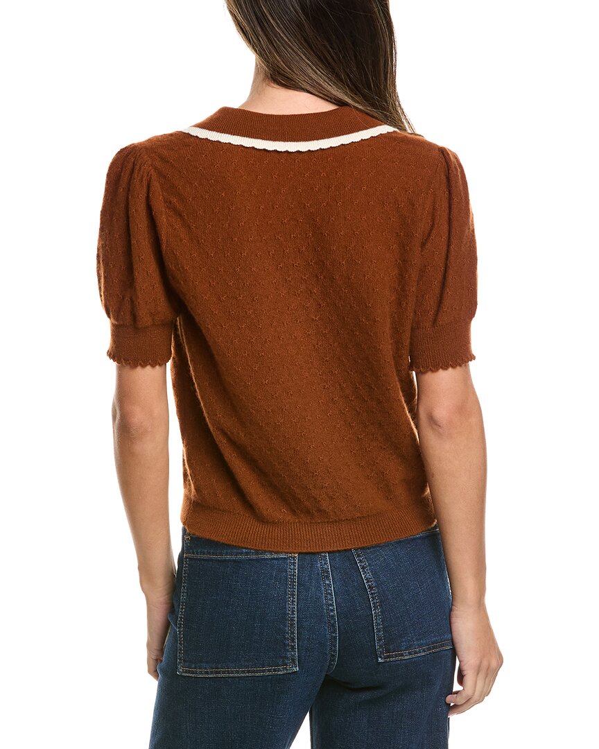 FRAME Denim | Womens | The Cashmere Sailor Sweater | rust