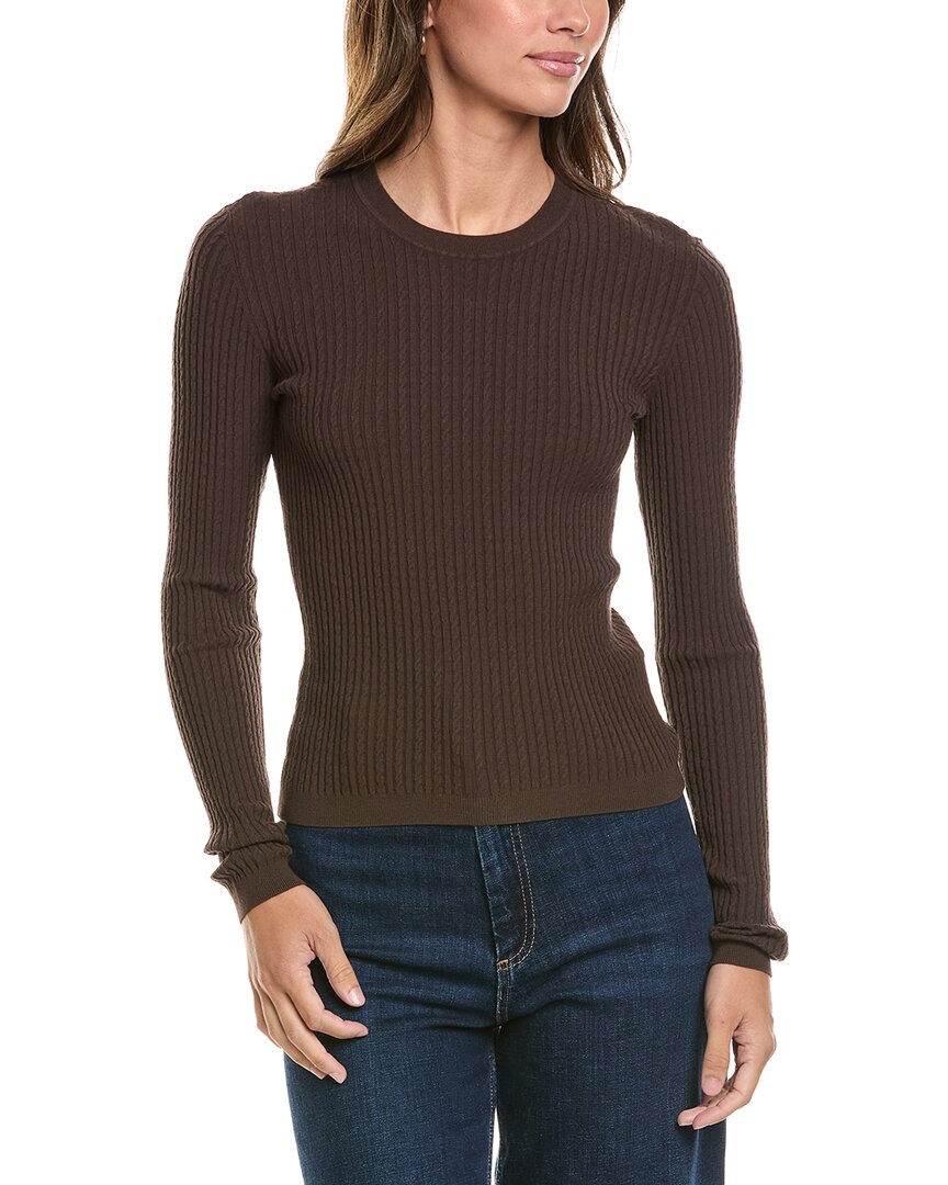 FRAME Denim | Womens | The Fine Cable Sweater | Brown
