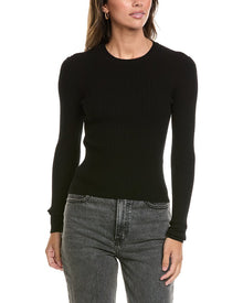 FRAME Denim | Womens | The Fine Cable Sweater | Black