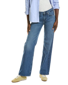 rag & bone | Womens | Lori Low-Rise Lwry Wide Leg Full Length Jean | Blue