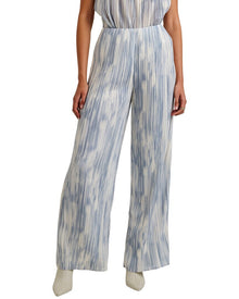 Bella Dahl | Womens | Pull On Pleated Pant | White Multi