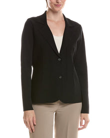 Anne Klein | Womens | Fitted Sweater Blazer | Black