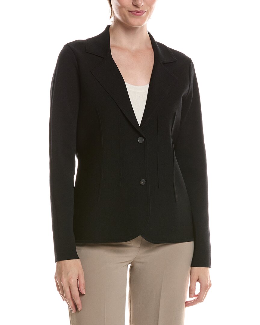Anne Klein | Womens | Fitted Sweater Blazer | Black