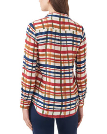 J.McLaughlin | Womens | Madeline Silk-Blend Blouse | White