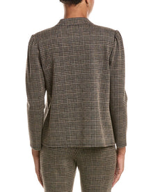 Jude Connally | Womens | Marley Textured Plaid Jacket | Brown