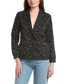 Saltwater Luxe | Womens | Printed Blazer | Black
