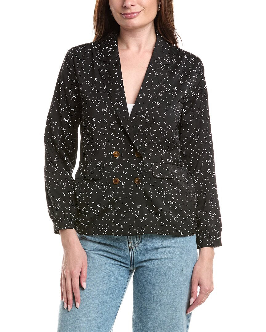 Saltwater Luxe | Womens | Printed Blazer | Black