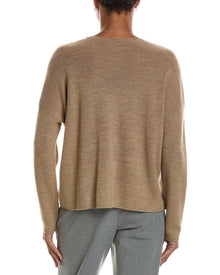 EILEEN FISHER | Womens | Crew Wool Sweater | Brown