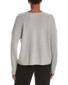 EILEEN FISHER | Womens | Crew Wool Sweater | White