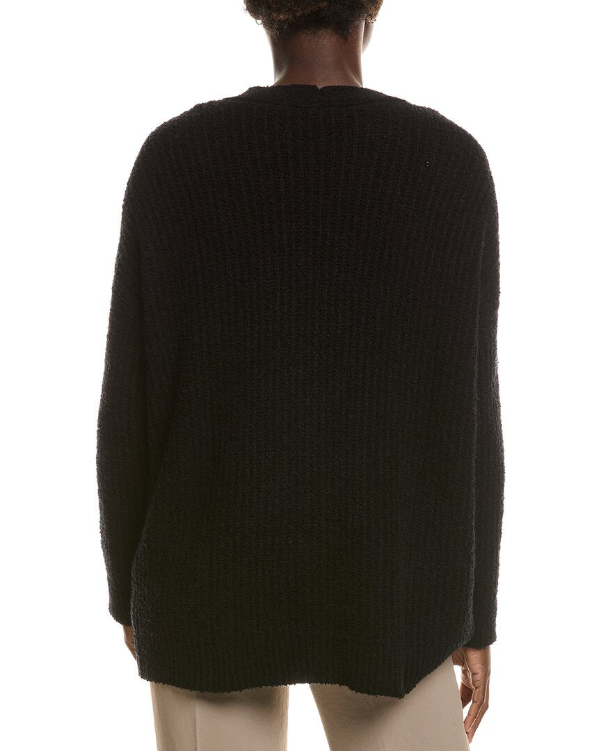 EILEEN FISHER | Womens | Button Knit Cashmere-Blend Cardigan | Black