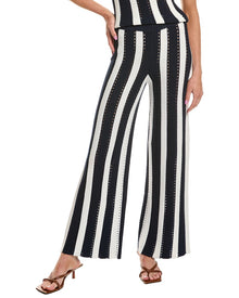 Rowing Blazers | Womens | Knit Stripe Wool-Blend Pant | Navy
