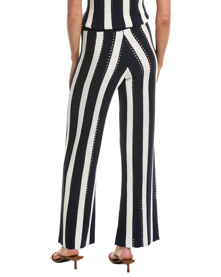 Rowing Blazers | Womens | Knit Stripe Wool-Blend Pant | Navy