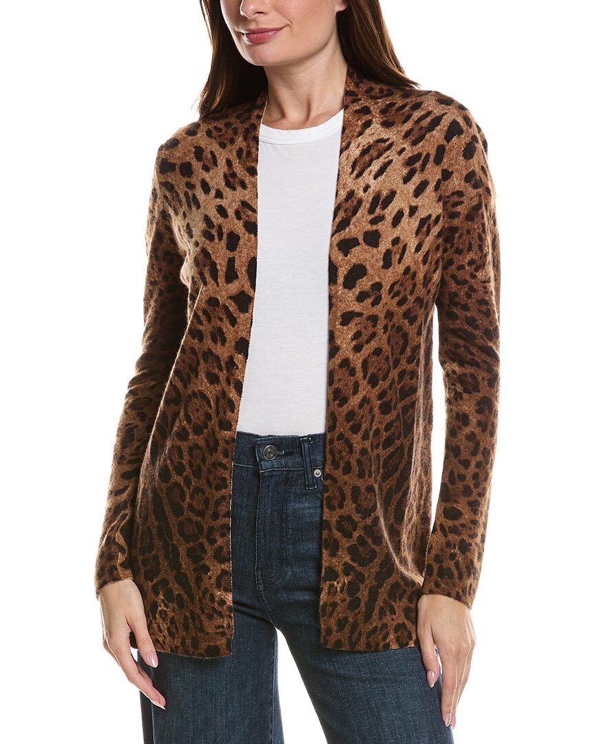 sofiacashmere | Womens | Sofia Cashmere Wool & Cashmere-Blend Open Car Coat | Brown