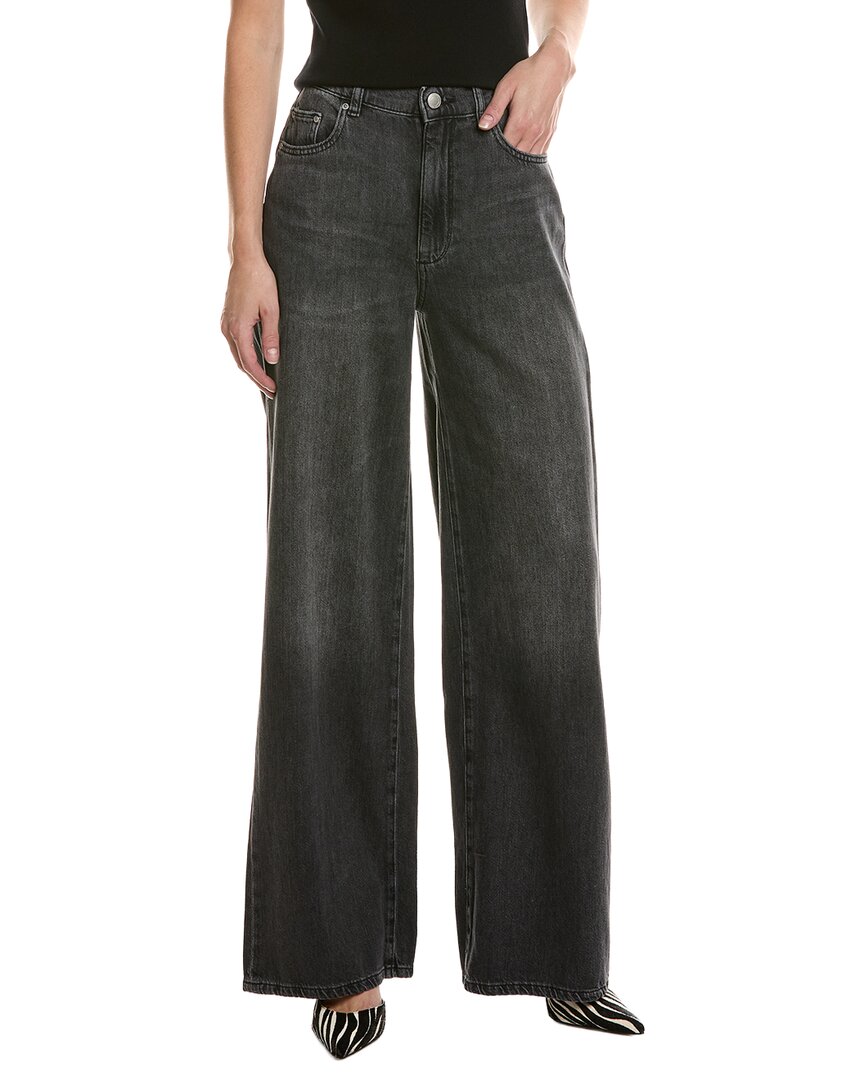 DL1961 | Womens | Hepburn Nightshade Aura Wide Leg Jean | Gray