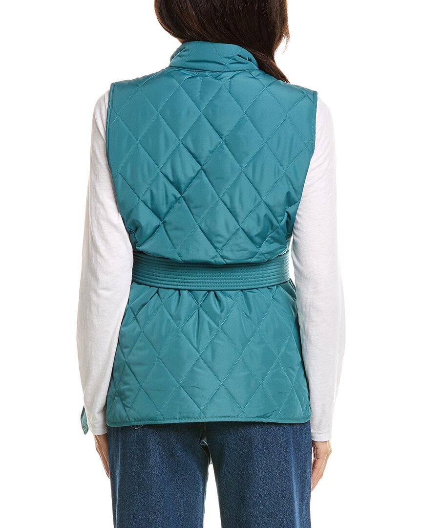 Splendid | Womens | Quilted Crop Vest | Blue
