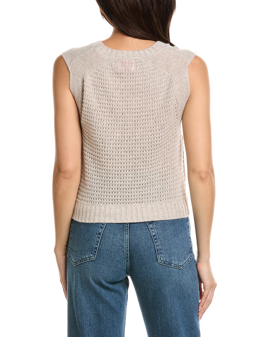 Brodie Cashmere | Womens | Crewneck 100% Cashmere Sweaterneck Tank | Brown