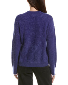 rag & bone | Womens | Jada Brushed 100% Cashmere V-Neck Sweater | Blue